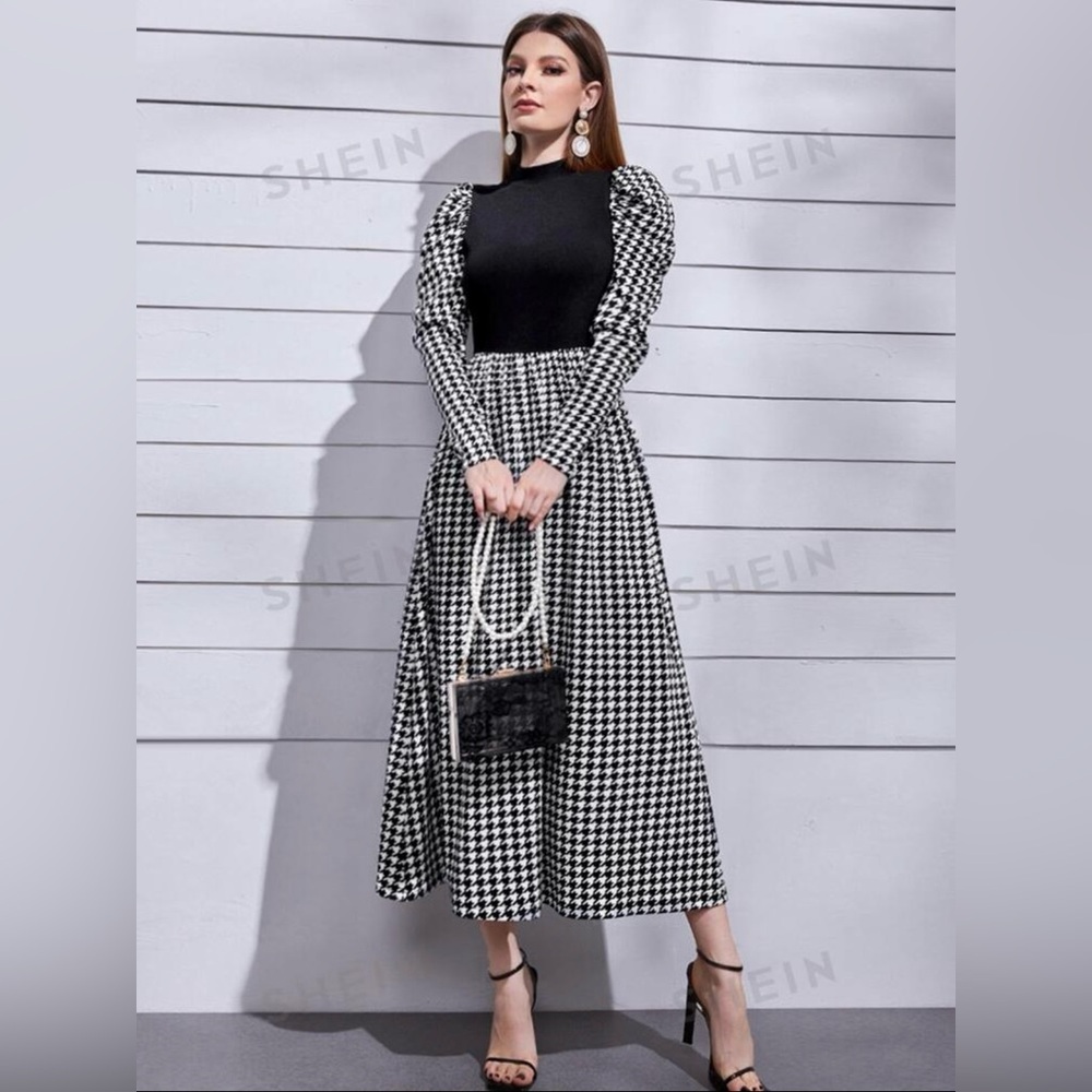 SHEIN dress, size S, color black and white